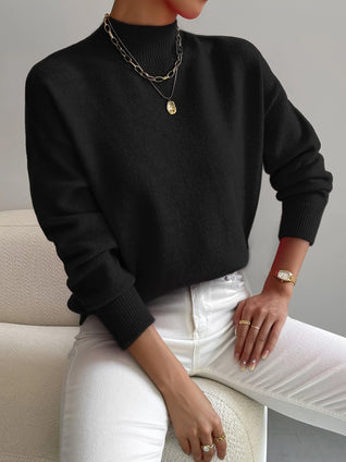 Emilia | Damen Langarm Pullover Oberteil