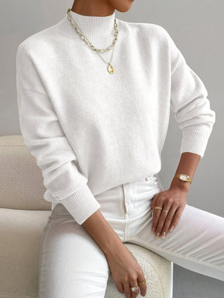 Emilia | Damen Langarm Pullover Oberteil