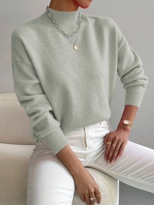 Emilia | Damen Langarm Pullover Oberteil