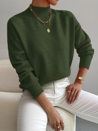 Emilia | Damen Langarm Pullover Oberteil