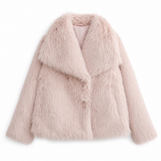 Marie | Kunstpelzmantel Damen Flauschiger Kurzmantel Herbstmode
