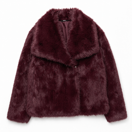 Marie | Kunstpelzmantel Damen Flauschiger Kurzmantel Herbstmode