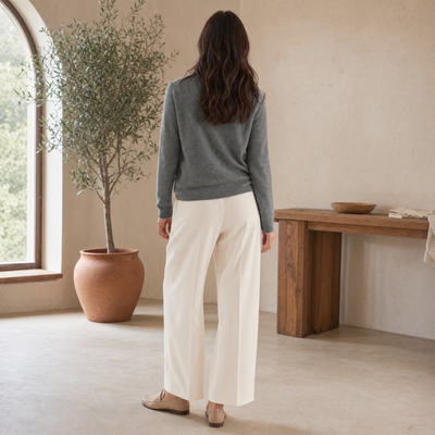 Marie | Damen Strickpullover Warm Gemütlich Klassisch