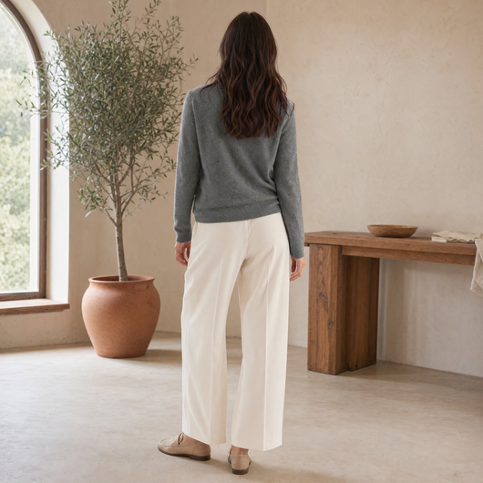 Marie | Damen Strickpullover Warm Gemütlich Klassisch