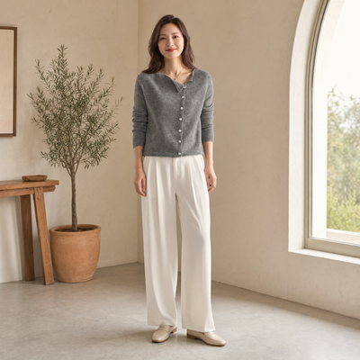 Marie | Damen Strickpullover Warm Gemütlich Klassisch