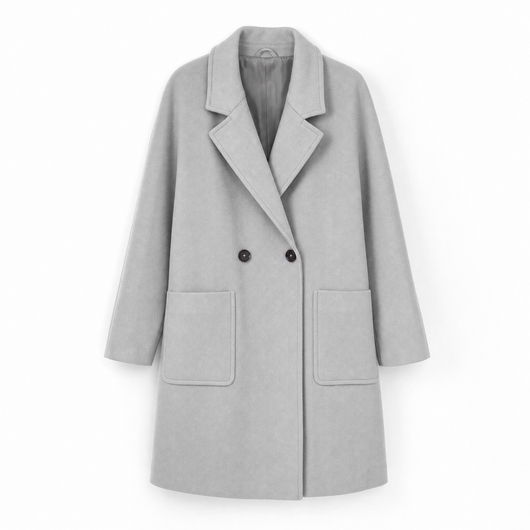 Marlene | Trenchcoat Damen Eleganter Zweireiher Mantel mit Reverskragen Taschen