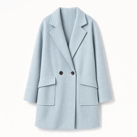 Marlene | Trenchcoat Damen Eleganter Zweireiher Mantel mit Reverskragen Taschen