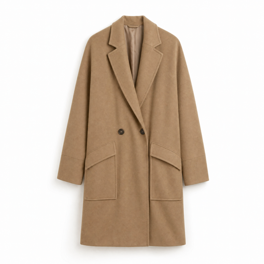 Marlene | Trenchcoat Damen Eleganter Zweireiher Mantel mit Reverskragen Taschen
