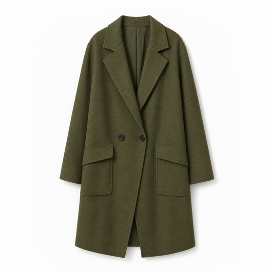 Marlene | Trenchcoat Damen Eleganter Zweireiher Mantel mit Reverskragen Taschen