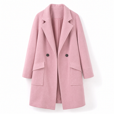 Marlene | Trenchcoat Damen Eleganter Zweireiher Mantel mit Reverskragen Taschen