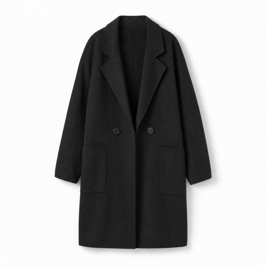 Marlene | Trenchcoat Damen Eleganter Zweireiher Mantel mit Reverskragen Taschen