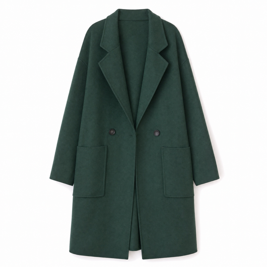 Marlene | Trenchcoat Damen Eleganter Zweireiher Mantel mit Reverskragen Taschen