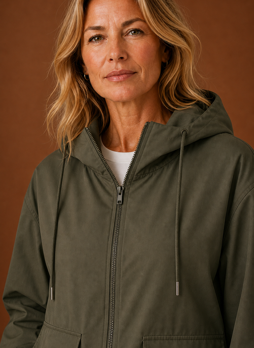 Damen Windjacke mit Kapuze