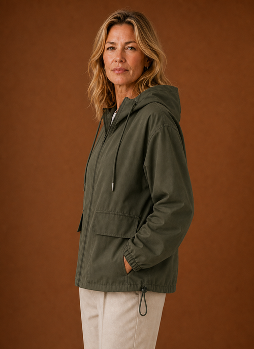 Damen Windjacke mit Kapuze