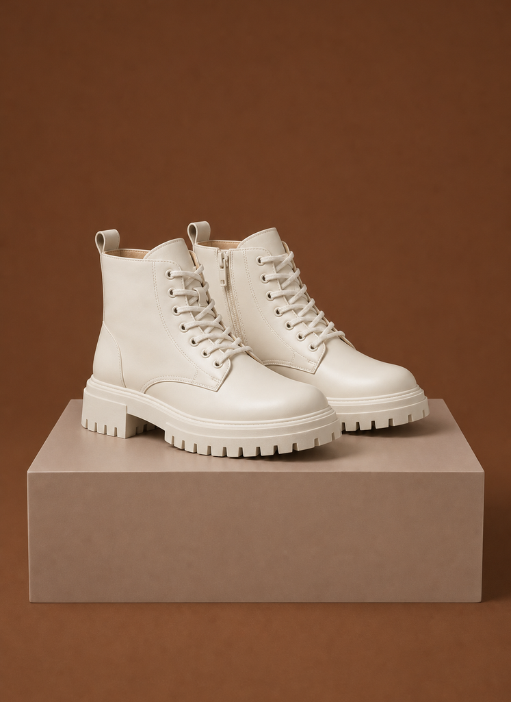 Damen Schnürstiefeletten mit Profilsohle