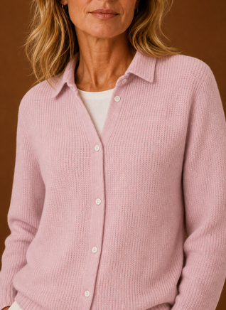 Damen Strickjacke mit Knopfleiste