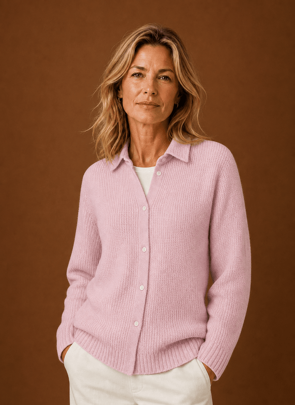Damen Strickjacke mit Knopfleiste