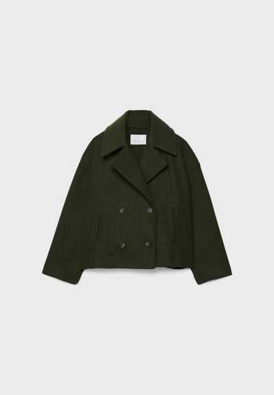Damen Wickeljacke mit überschlagenem Verschluss