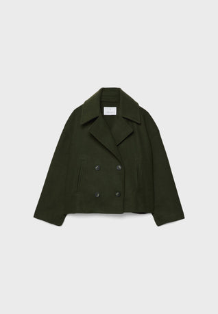 Damen Wickeljacke mit überschlagenem Verschluss