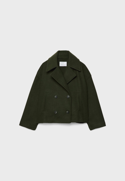 Damen Wickeljacke mit überschlagenem Verschluss