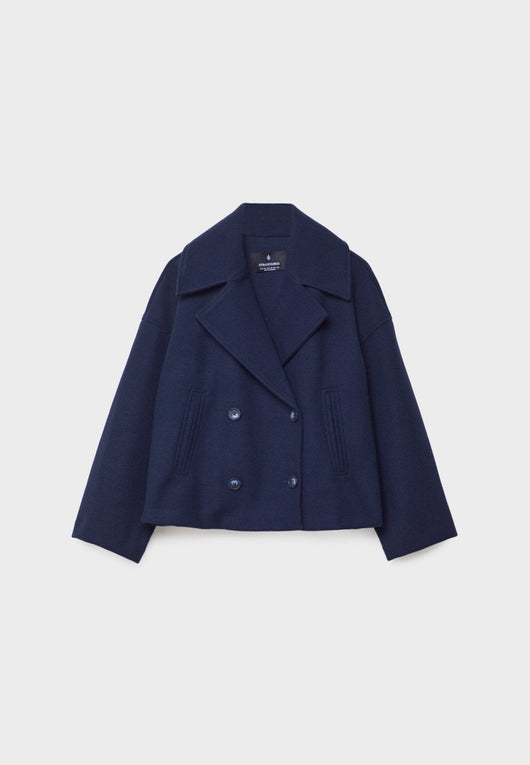 Damen Wickeljacke mit überschlagenem Verschluss