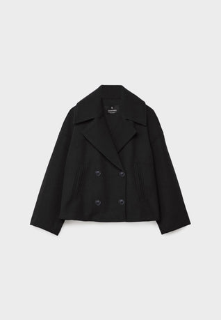 Damen Wickeljacke mit überschlagenem Verschluss