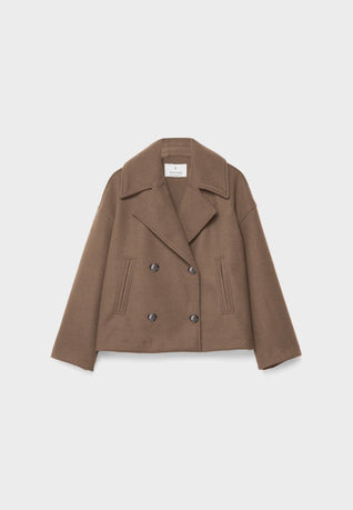 Damen Wickeljacke mit überschlagenem Verschluss