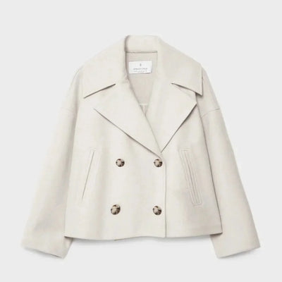 Damen Wickeljacke mit überschlagenem Verschluss