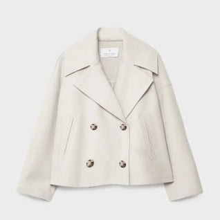 Damen Wickeljacke mit überschlagenem Verschluss