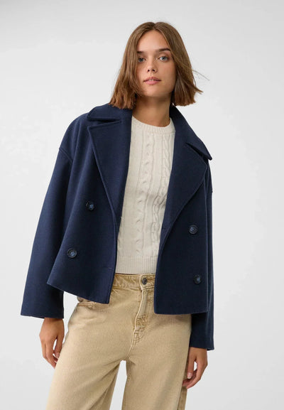 Damen Wickeljacke mit überschlagenem Verschluss