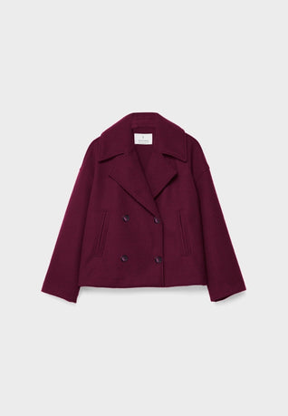 Damen Wickeljacke mit überschlagenem Verschluss
