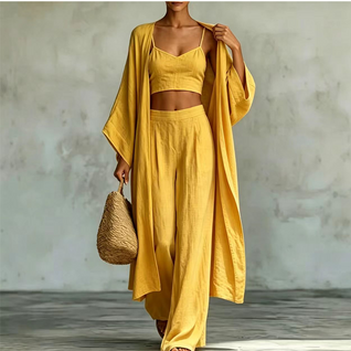 Loungewear-Set Vera – Cardigan, Camisole & Hose