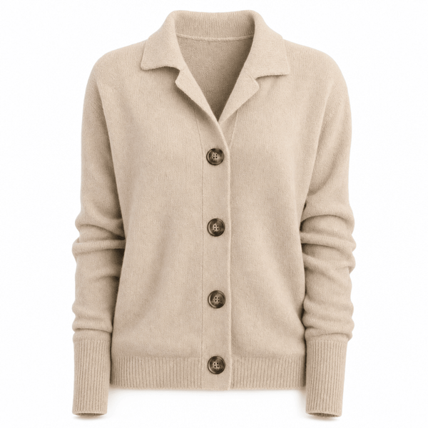 Wulfine | Damen Strickjacke mit Knopfleiste