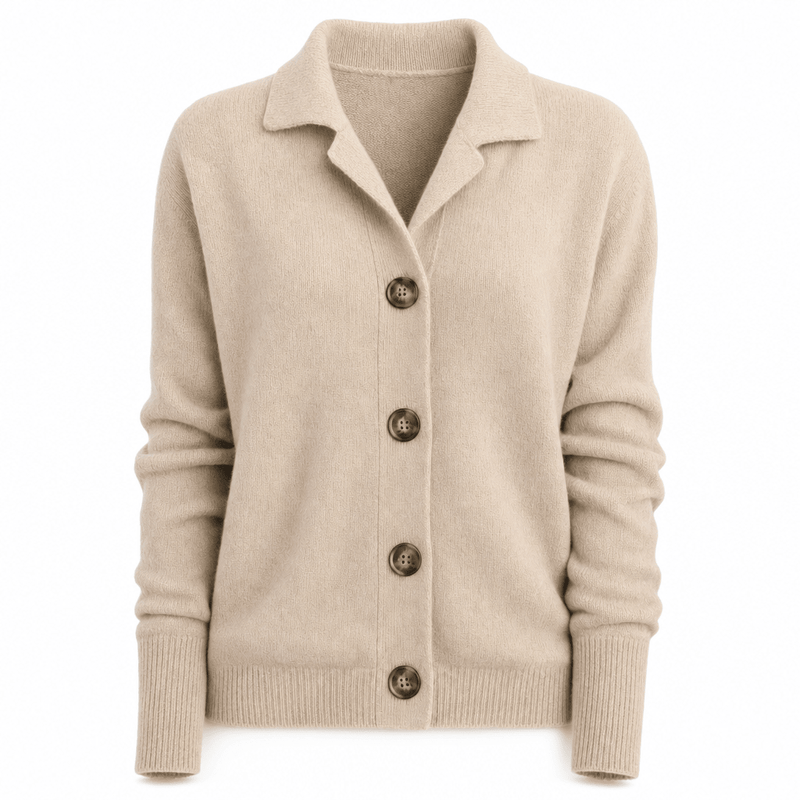 Wulfine | Damen Strickjacke mit Knopfleiste