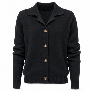 Wulfine | Damen Strickjacke mit Knopfleiste